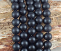 Onyx aka Black Agate Matte Round