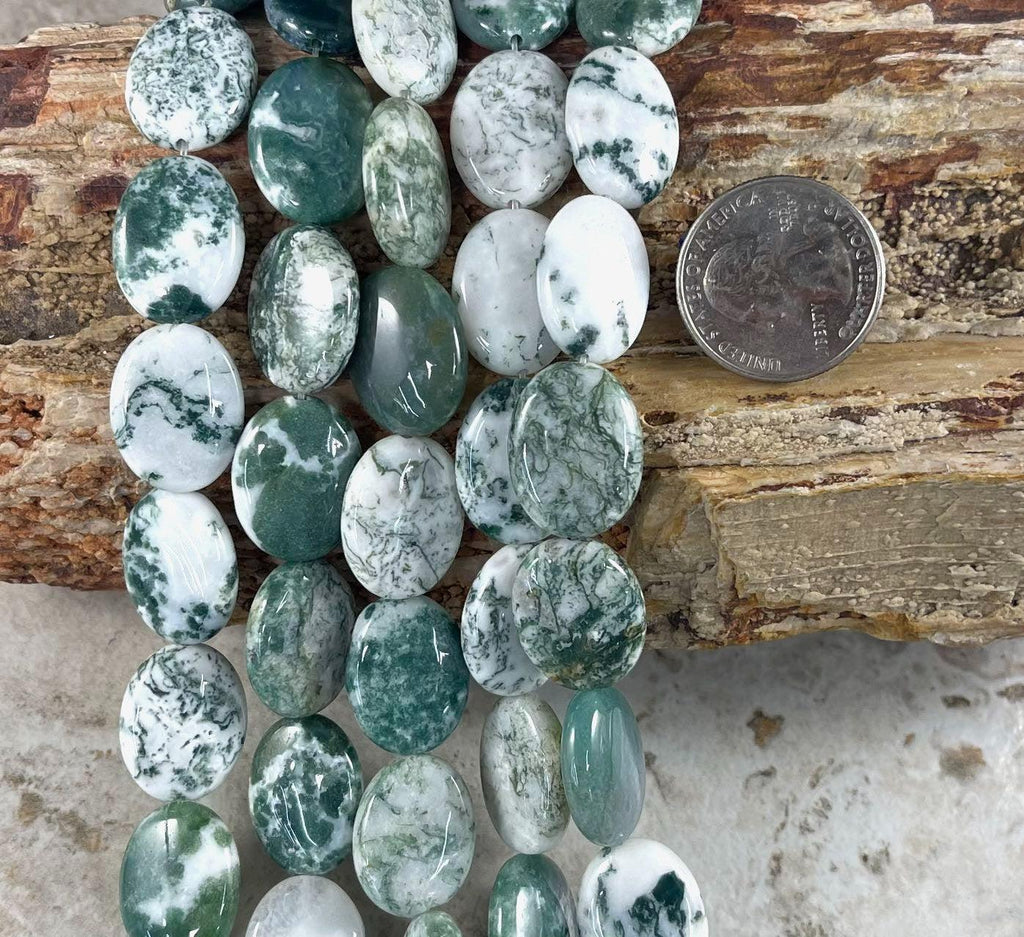 Dendritic Moss Tree Agate, Oval Shapes